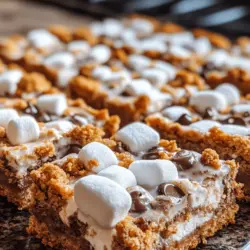 S'Mores Delight Bars are a delightful twist on the classic campfire treat that brings the essence of summer and nostalgia right into your kitchen. These bars combine the flavors of graham crackers, chocolate, and toasted marshmallows, creating a chewy, chocolatey delight that is hard to resist. Whether you’re hosting a gathering, looking for a sweet snack, or simply indulging your sweet tooth, these bars are perfect for any occasion.