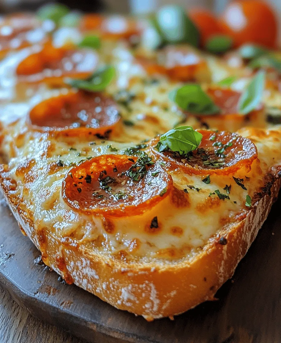 French bread, known for its crispy crust and soft, airy interior, serves as an excellent base for pizza. Its unique texture not only provides a satisfying crunch but also holds toppings without becoming soggy—a common pitfall with traditional pizza dough. The chewy consistency of French bread allows it to absorb the flavors of various toppings while still maintaining its structure.