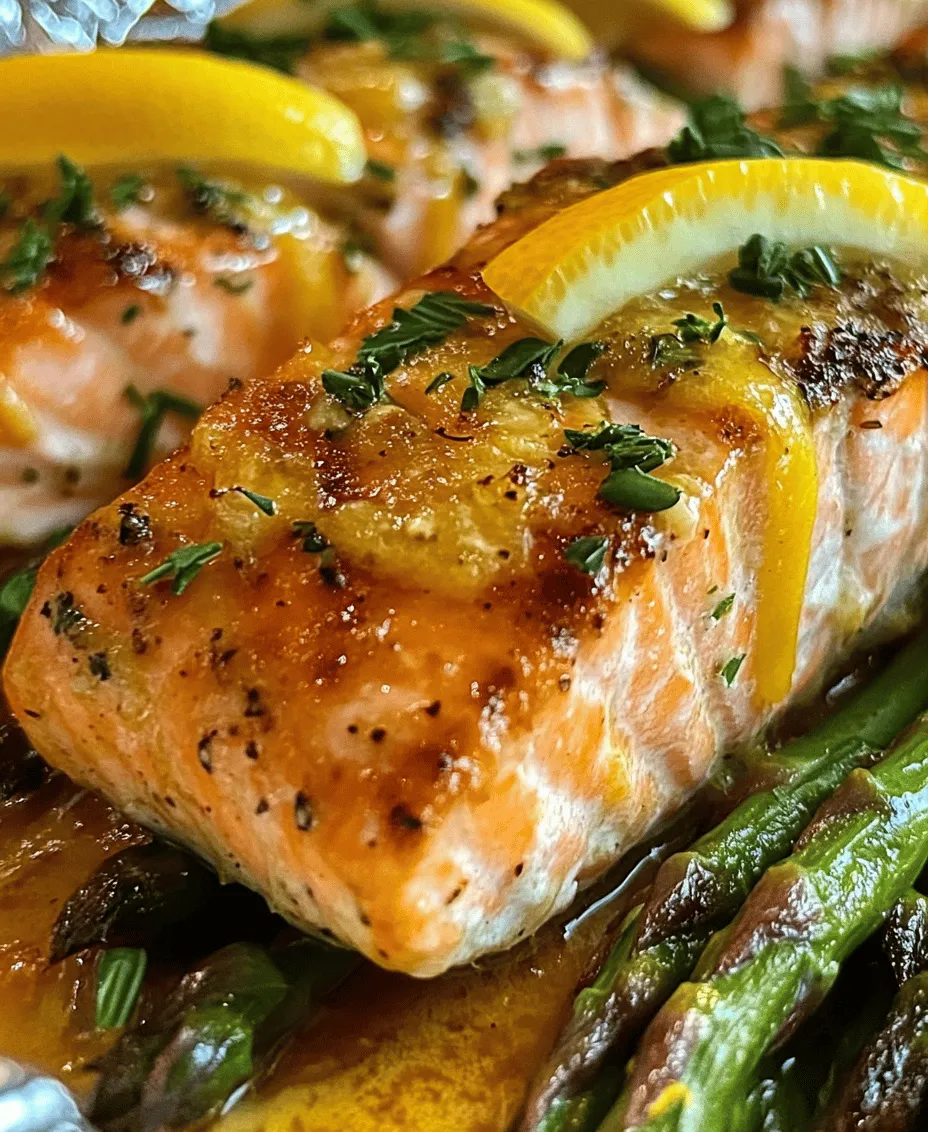 Baked Salmon in Foil with Asparagus and Lemon Garlic Butter Sauce is a dish that perfectly embodies the essence of healthy cooking without compromising on flavor. This recipe is not only a feast for the eyes but also a delight for the palate, making it an ideal choice for both weeknight dinners and special occasions. The combination of tender salmon, crisp asparagus, and a zesty, buttery sauce creates a harmonious blend that is sure to impress your family and friends.