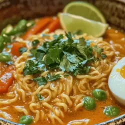 Embark on a culinary adventure with our Spicy Coconut Curry Ramen Delight, a dish that redefines comfort food by merging the familiar warmth of ramen with the vibrant and aromatic flavors of Thai-inspired coconut curry. This recipe is more than just a meal; it’s a celebration of flavors, bringing together creamy coconut milk, zesty spices, and colorful vegetables to create a bowl that not only satisfies your taste buds but also nourishes your body.