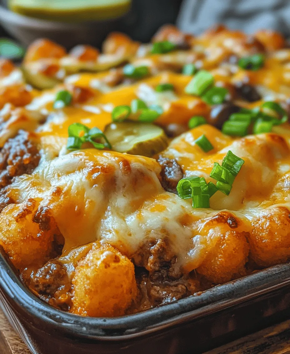 When it comes to comfort food, few dishes can rival the heartwarming appeal of casseroles. These one-pan wonders have earned their place in kitchens across the country, offering convenience, flavor, and the ability to feed a crowd with minimal effort. Among the myriad of casserole options available, the Ultimate Cheeseburger Tater Tot Casserole stands out as a family favorite. This dish marries the classic flavors of a cheeseburger with the delightful crunch of tater tots, making it an ideal choice for family dinners, potlucks, or casual gatherings with friends.