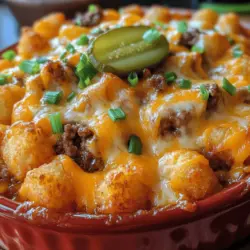 When it comes to comfort food, few dishes can rival the heartwarming appeal of casseroles. These one-pan wonders have earned their place in kitchens across the country, offering convenience, flavor, and the ability to feed a crowd with minimal effort. Among the myriad of casserole options available, the Ultimate Cheeseburger Tater Tot Casserole stands out as a family favorite. This dish marries the classic flavors of a cheeseburger with the delightful crunch of tater tots, making it an ideal choice for family dinners, potlucks, or casual gatherings with friends.