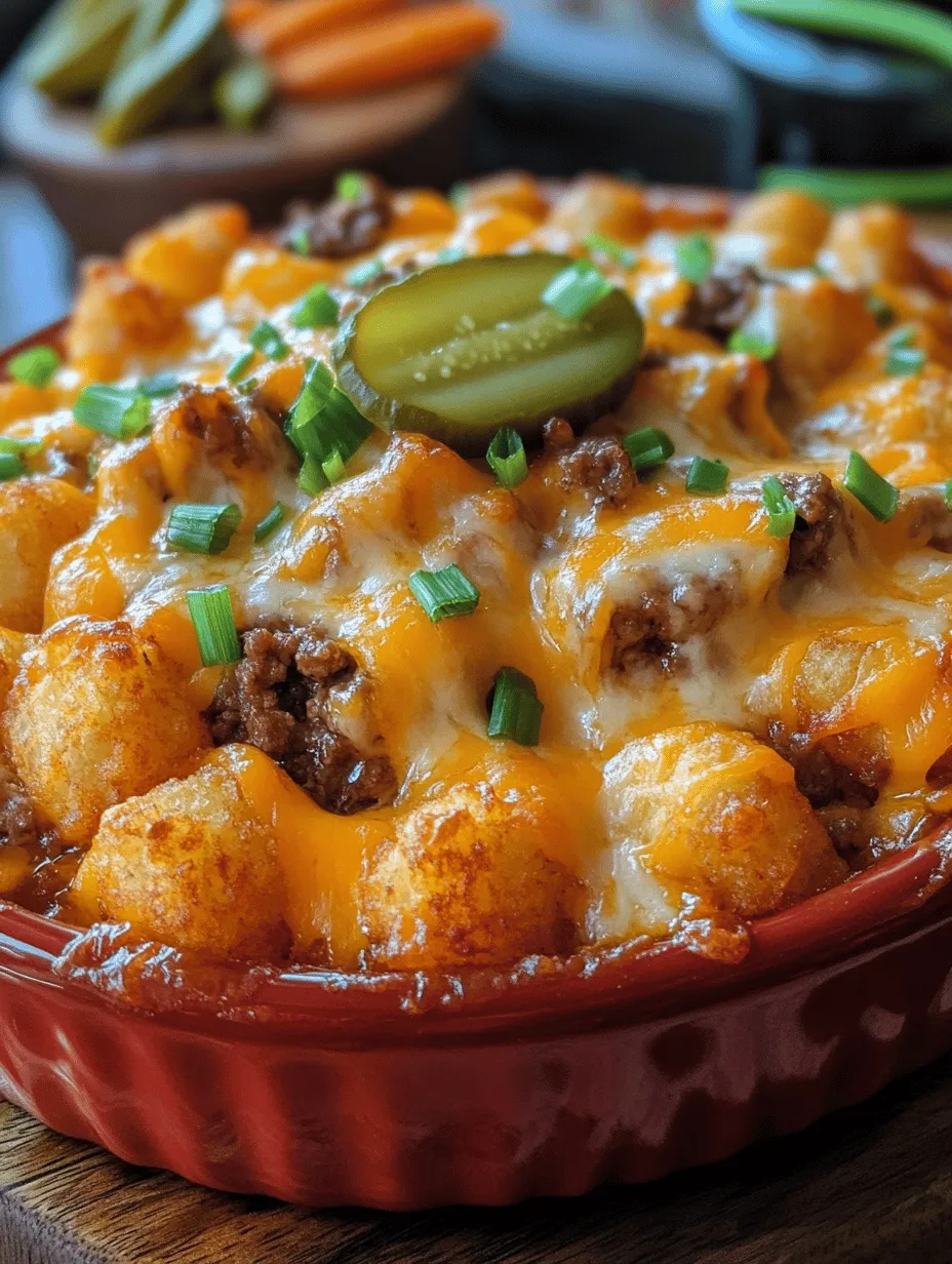 When it comes to comfort food, few dishes can rival the heartwarming appeal of casseroles. These one-pan wonders have earned their place in kitchens across the country, offering convenience, flavor, and the ability to feed a crowd with minimal effort. Among the myriad of casserole options available, the Ultimate Cheeseburger Tater Tot Casserole stands out as a family favorite. This dish marries the classic flavors of a cheeseburger with the delightful crunch of tater tots, making it an ideal choice for family dinners, potlucks, or casual gatherings with friends.