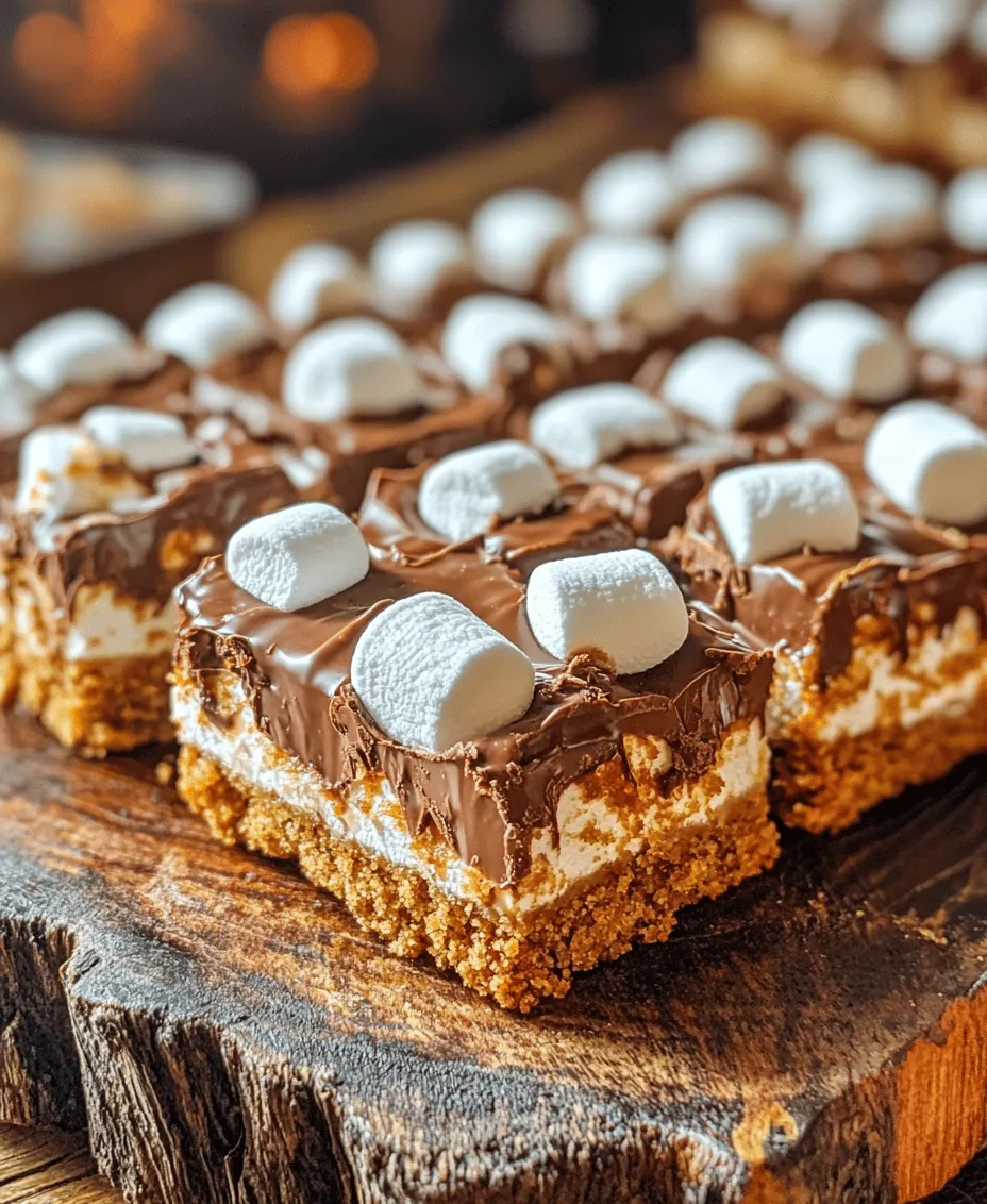 The S'mores Bars Delight transforms the beloved campfire treat into a convenient, easy-to-make dessert that can be enjoyed anytime, anywhere. No need for a campfire or outdoor setting; these bars bring the nostalgic taste of s'mores directly to your kitchen. With a chewy, buttery crust, layers of melted chocolate, and fluffy mini marshmallows, this recipe captures all the essence of traditional s'mores, but with the added benefit of being a sliceable treat that’s perfect for sharing at parties, picnics, or simply enjoying at home with family.