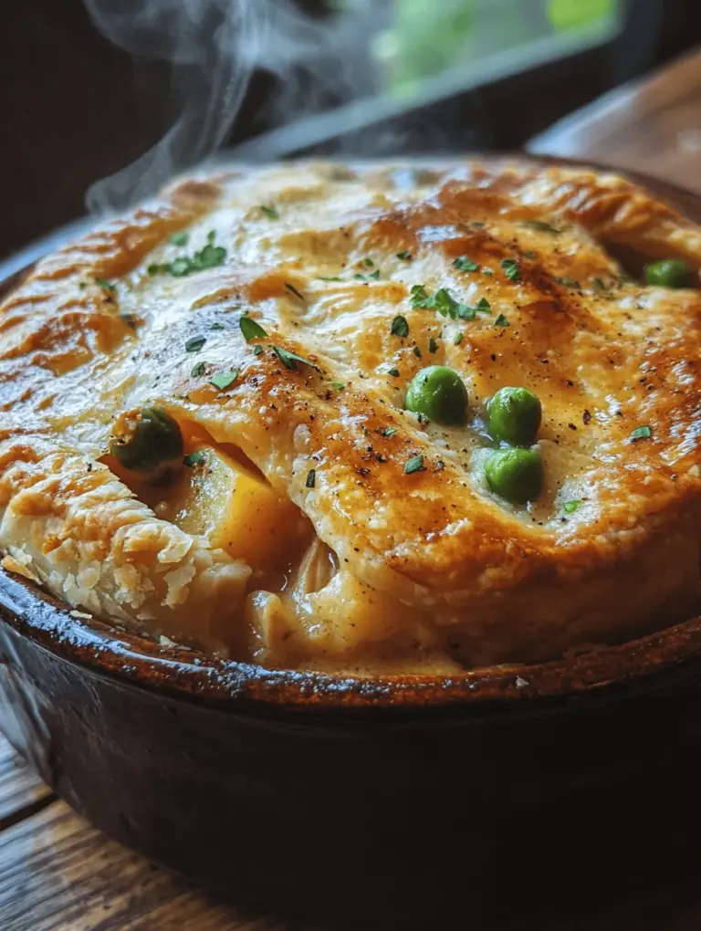 When it comes to family traditions, comfort food holds a special place in our hearts and kitchens. It encapsulates memories of gatherings, warm kitchens filled with delicious aromas, and the nurturing love of those who prepare it. Among the myriad of comfort foods, few dishes evoke nostalgia quite like chicken pot pie. This classic dish, with its flaky crust and savory filling, has been a staple in many households for generations. It’s not just a meal; it’s a warm embrace served on a plate, reminding us of home-cooked goodness and the loving hands that brought it to life.