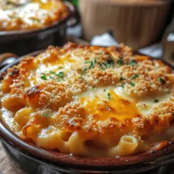 Baked mac and cheese is one of those timeless dishes that can instantly transport you to a place of warmth and comfort. The creamy, cheesy goodness enveloping perfectly cooked pasta creates a culinary experience that delights the senses. Whether you are a child or an adult, the allure of a steaming dish of mac and cheese is undeniable. It’s a meal that brings families together, graces festive tables, and comforts during cozy nights in. The simplicity of this recipe, combined with its rich texture and delightful flavor, makes it a go-to option for gatherings, potlucks, and everyday dinners alike.