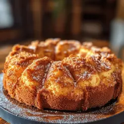 If you are a fan of cookies, cakes, and all things sweet, then the Snickerdoodle Bundt Cake Delight is sure to capture your heart. This delightful creation combines the classic flavors of the beloved snickerdoodle cookie with the elegant presentation of a bundt cake. Imagine the warm, cinnamon-sugar goodness melting in your mouth, followed by a soft, rich cake that feels like a cozy hug on a plate. Whether served at a family gathering, a holiday celebration, or simply enjoyed over coffee with friends, this cake is a showstopper that brings joy to any occasion.