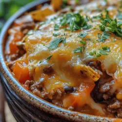 If you're on the hunt for a comforting, hearty dish that brings families together, look no further than the Slow Cooker Cowboy Casserole. This recipe is the epitome of convenience, allowing busy individuals and families to enjoy a delicious home-cooked meal without the fuss of extensive preparation. Utilizing a slow cooker means you can set it and forget it, which is ideal for those hectic weeknight dinners or weekend gatherings with friends and family.