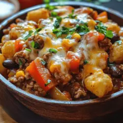 Cowboy casserole is a beloved dish that evokes a sense of comfort and nostalgia, perfect for family dinners, potlucks, and gatherings with friends. This one-pot meal captures the essence of rustic cooking, combining hearty ingredients into a warming casserole that is sure to satisfy even the most robust appetites. One of the best aspects of this recipe is its convenience; using a slow cooker allows you to prepare a delicious meal with minimal effort, making it ideal for busy weeknights or leisurely weekends.