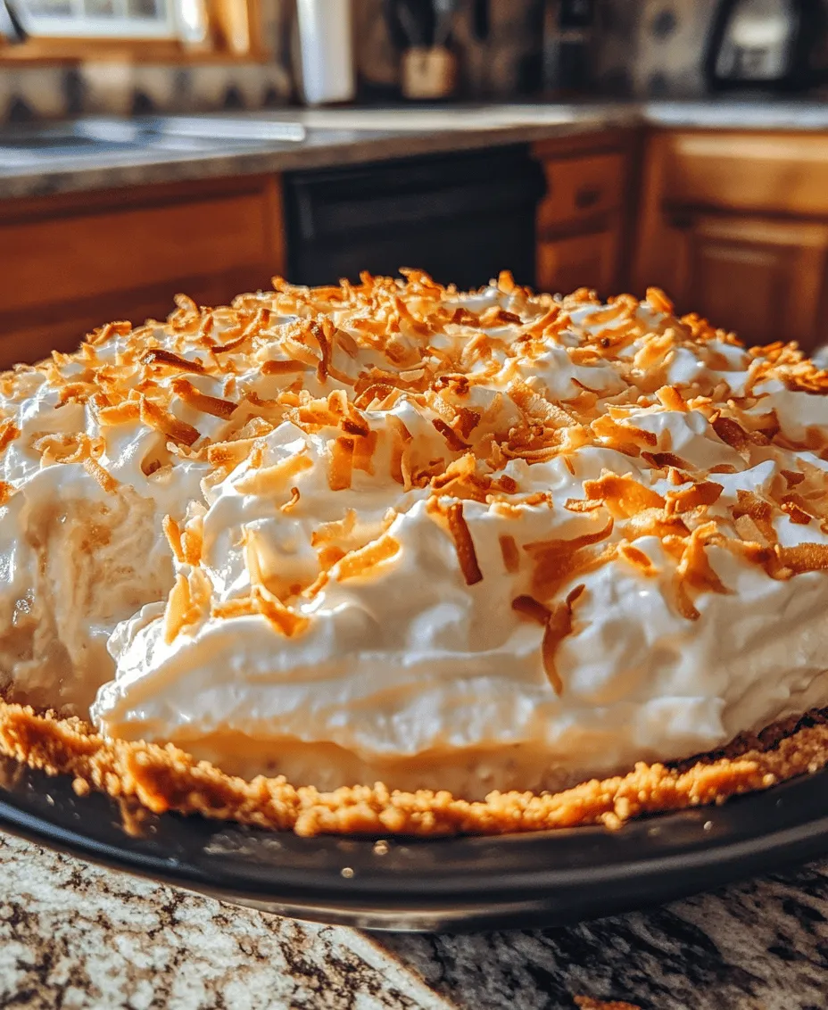 There's something undeniably heartwarming about Grandma’s Coconut Cream Pie that transcends mere food; it evokes cherished memories of family gatherings, laughter, and love. This classic dessert has graced countless holiday tables, birthday celebrations, and casual Sunday dinners, becoming a staple in many households. With its luscious coconut-infused filling, delicate whipped topping, and a perfectly baked crust, each slice of this pie is a comforting reminder of home and the generations that came before us.