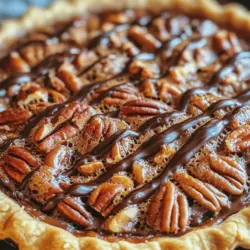 Indulging in a slice of decadent chocolate pecan pie is a delightful experience that combines rich chocolate and nutty pecans nestled within a buttery, flaky crust. This luxurious dessert is more than just a treat; it’s an experience that evokes warmth and comfort, making it the perfect centerpiece for holiday gatherings, family celebrations, or even a simple weekend dinner. The blend of flavors and textures—from the crunchy pecans to the creamy chocolate filling—creates a symphony of taste that is sure to impress your family and friends alike.