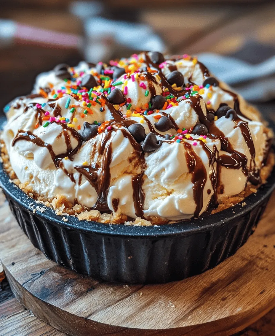 If you're on the hunt for a dessert that encapsulates the essence of indulgence, nostalgia, and sheer joy, look no further than the Chocolate Chip Cookie Ice Cream Pie. This delightful treat combines the best elements of two beloved classics: the warm, buttery goodness of chocolate chip cookies and the creamy, refreshing sensation of ice cream. Imagine taking a bite and experiencing the crisp texture of a cookie crust, followed by the smooth, rich ice cream filling studded with chocolate chips. It's a flavor explosion that is sure to satisfy your sweet tooth and leave you reaching for seconds.