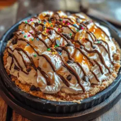 If you're on the hunt for a dessert that encapsulates the essence of indulgence, nostalgia, and sheer joy, look no further than the Chocolate Chip Cookie Ice Cream Pie. This delightful treat combines the best elements of two beloved classics: the warm, buttery goodness of chocolate chip cookies and the creamy, refreshing sensation of ice cream. Imagine taking a bite and experiencing the crisp texture of a cookie crust, followed by the smooth, rich ice cream filling studded with chocolate chips. It's a flavor explosion that is sure to satisfy your sweet tooth and leave you reaching for seconds.