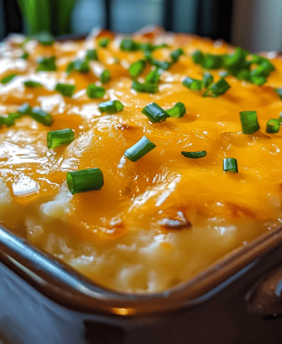 When it comes to comfort food, few dishes evoke the warm, nostalgic feeling quite like a creamy cheesy mashed potato casserole. This dish is more than just a side; it’s a celebration of flavors and textures that can elevate any meal. Mashed potatoes have long been a staple in various cuisines worldwide, cherished for their versatility and heartwarming qualities. However, the creamy cheesy casserole format introduces a delightful twist that transforms this classic dish into a decadent experience.