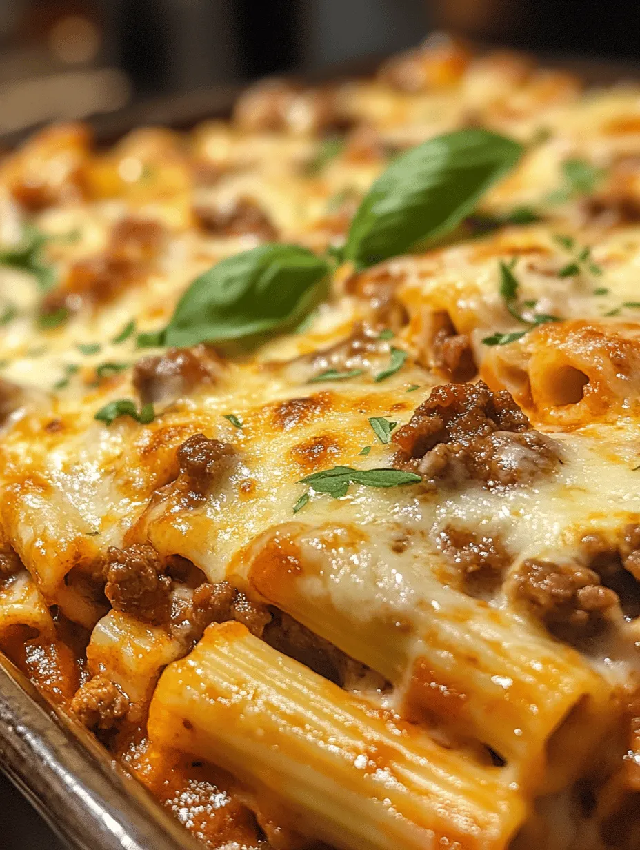 When it comes to comfort food, few dishes can rival the heartwarming appeal of baked ziti. This classic Italian-American dish combines layers of pasta, rich tomato sauce, and an abundance of cheese, creating a meal that is both satisfying and indulgent. Baked ziti is not just food; it’s an experience that brings families together around the dinner table, evoking feelings of warmth and nostalgia.