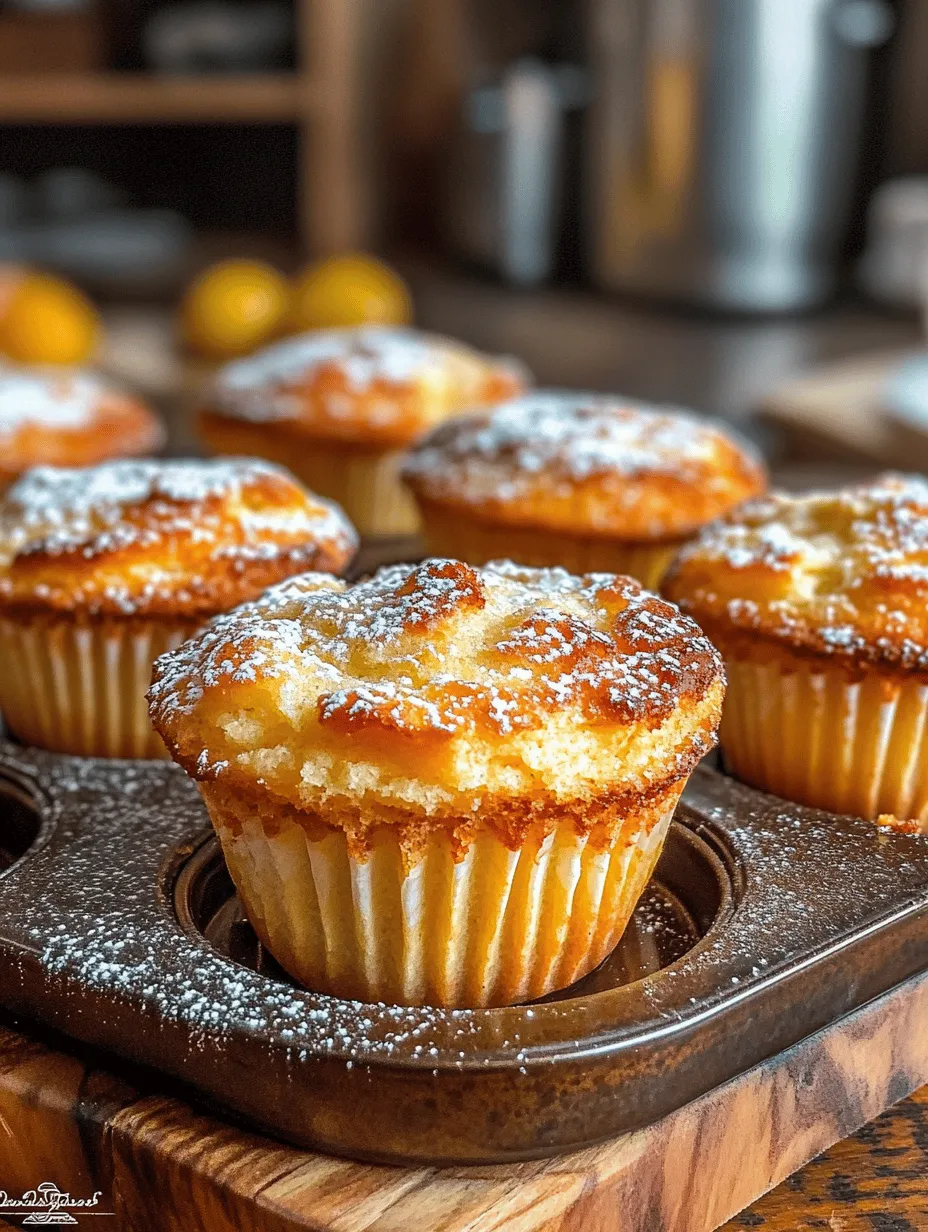 Zesty Lemon Cream Cheese Muffins Recipe