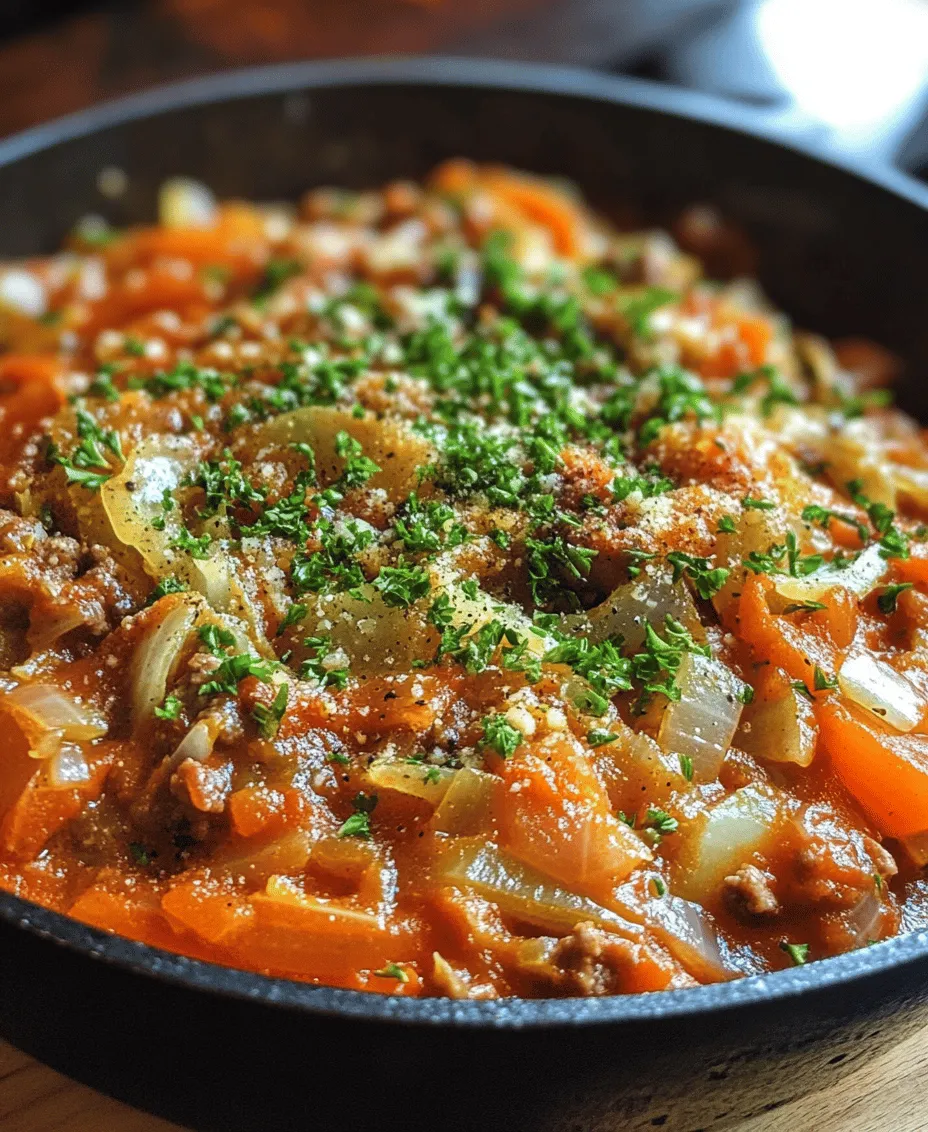 In the realm of quick and comforting dinners, few dishes can compete with a Hearty Cabbage and Ground Beef Skillet. This one-pan meal combines the robust flavors of seasoned ground beef and fresh vegetables, creating a satisfying dish that is both nutritious and easy to prepare. Whether you're looking for a weeknight dinner that the whole family will enjoy or a dish that can be prepped in advance and reheated for lunch, this skillet recipe checks all the boxes.