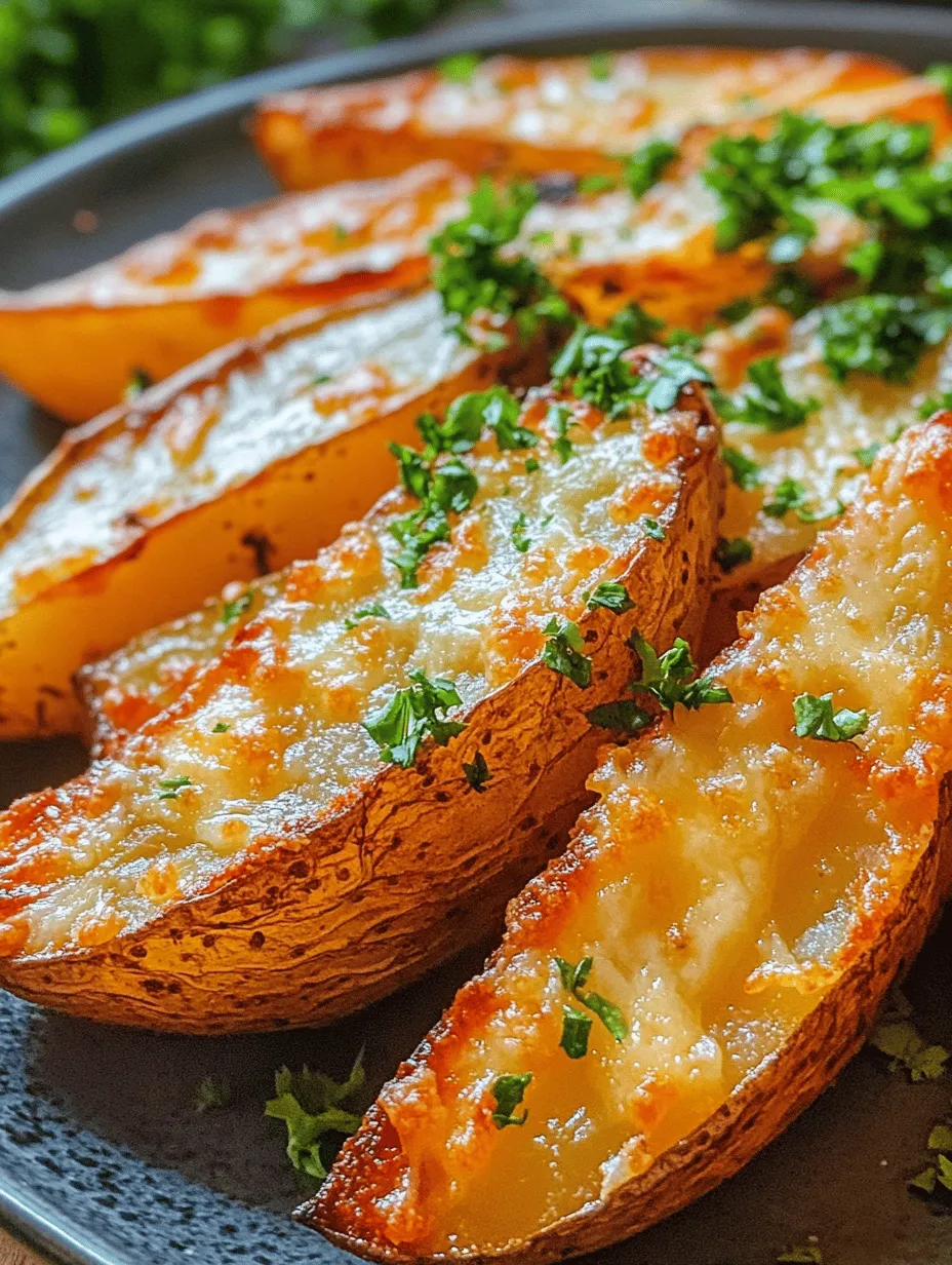 Potato wedges are a beloved comfort food, cherished for their satisfying crunch and hearty flavor. Whether served as a snack during a movie night, a side dish at family gatherings, or a party appetizer, these golden-brown delights have a universal appeal that transcends culinary boundaries. However, traditional fried potato wedges, while delicious, can often leave diners feeling guilty about their health choices. Enter Baked Garlic Parmesan Potato Wedges—an enticing alternative that retains all the flavor and crispiness without the added grease.