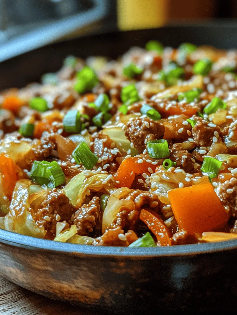 In a world increasingly leaning towards healthier eating habits, the demand for nourishing yet delicious recipes has soared. One such dish that perfectly balances taste and health is the Sizzling Low-Carb Cabbage and Beef Stir Fry. This recipe stands out not only for its delightful flavors but also for its ease of preparation and adaptability to various dietary preferences. Whether you’re striving to cut down on carbohydrates or simply looking for a quick weeknight meal, this stir fry is sure to become a staple in your kitchen.