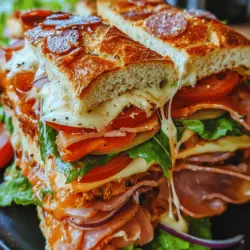 If you’re searching for a dish that combines convenience, flavor, and crowd appeal, Italian Sub Squares are the answer. This delightful recipe takes the essence of a classic Italian sub sandwich and transforms it into an easy-to-prepare square dish that’s perfect for gatherings, parties, or even a satisfying family dinner. With layers of savory meats, creamy cheeses, and fresh vegetables, these Italian Sub Squares offer a delightful balance of flavors and textures that will please even the pickiest eaters.