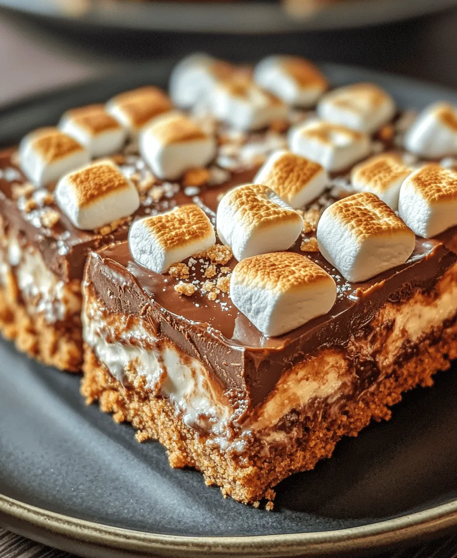 S'mores Bars are a delightful twist on the classic campfire treat that has captured the hearts of dessert lovers everywhere. Combining the rich flavors of chocolate, the gooey sweetness of marshmallows, and the crunchy texture of graham crackers, these bars provide a nostalgic experience reminiscent of summer nights spent around a fire. Their popularity has soared in recent years, making them a perfect go-to dessert for gatherings, parties, or a cozy night at home.