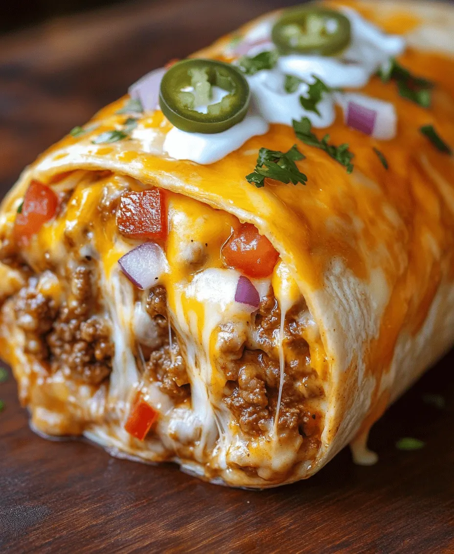 The key to a delicious Beefy Melt Burrito lies in its carefully selected ingredients. Each component contributes to the overall flavor and texture, making this dish a true crowd-pleaser. Let’s take a closer look at the essential ingredients that will elevate your homemade burrito to the next level.