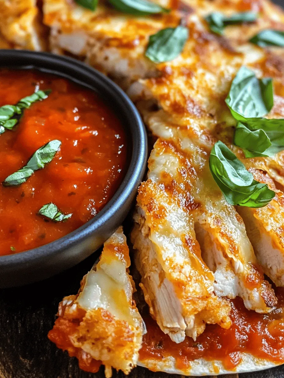 To create the perfect Cheesy Chicken Parm Quesadilla, understanding the ingredients is essential. Each component plays a crucial role in achieving the vibrant flavors and satisfying textures that define this dish.