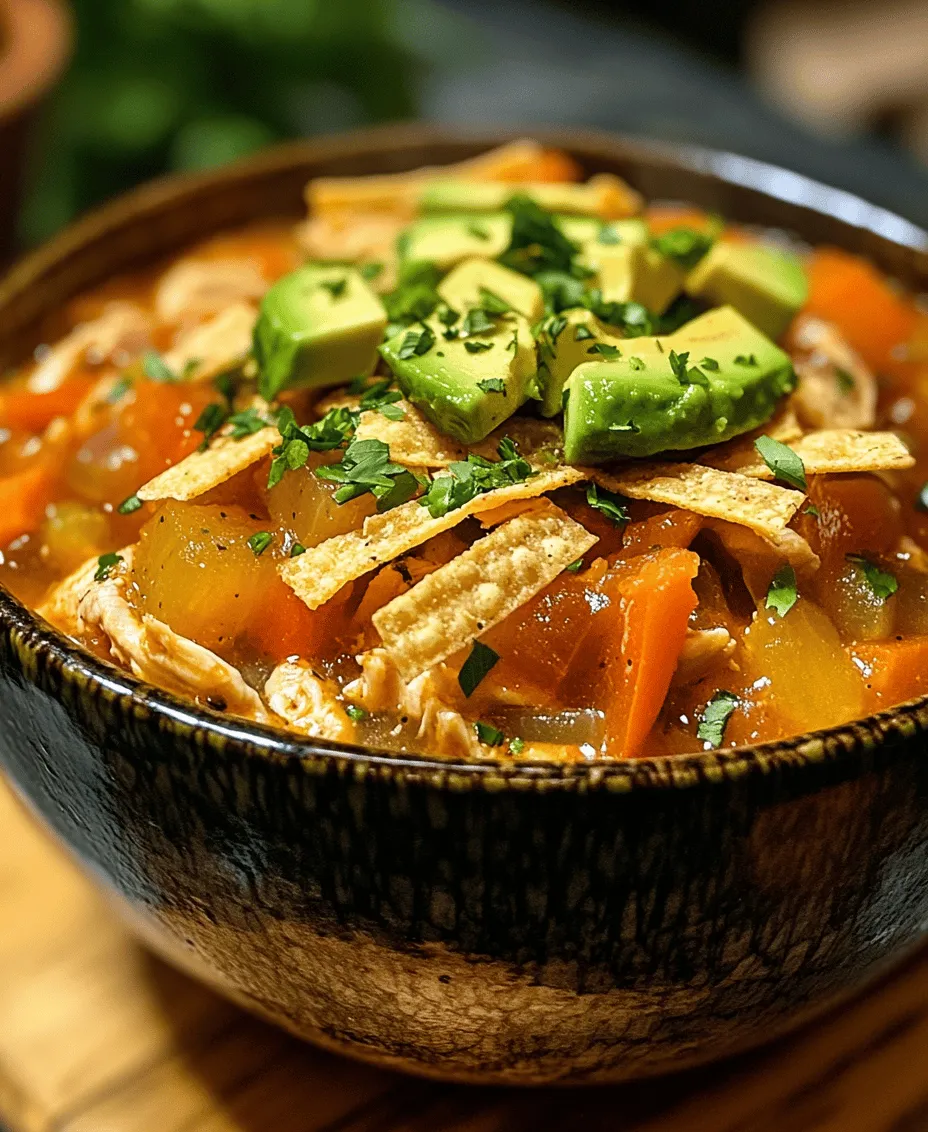 Tortilla soup, known as 