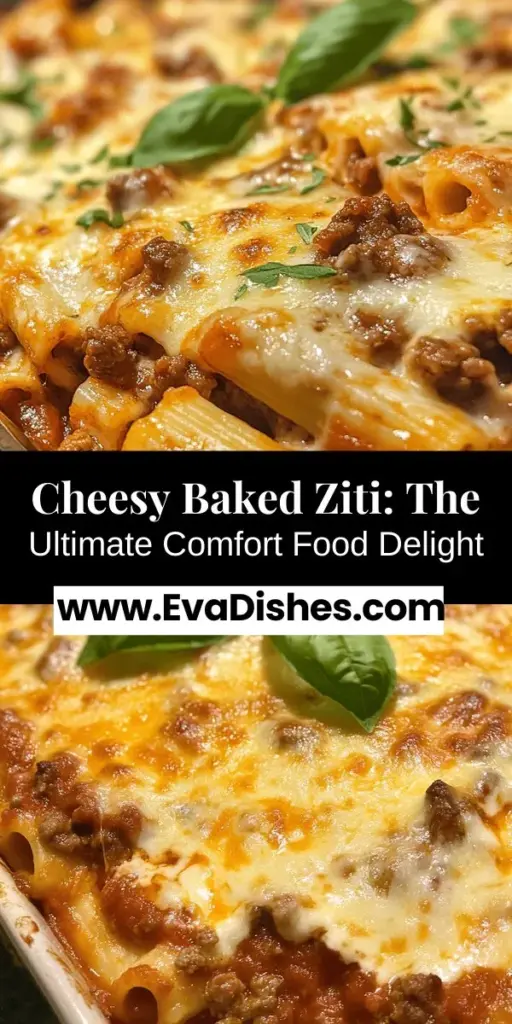 Discover the ultimate cheesy baked ziti, a timeless comfort food that your family will love. This rich Italian-American dish features layers of pasta, savory sauce, and a blend of cheeses, creating a satisfying meal that brings everyone together. Learn about the essential ingredients, step-by-step cooking instructions, and creative variations to make it your own. Perfect for family gatherings or cozy weeknight dinners, this recipe is sure to evoke warmth and nostalgia. Dive into the deliciousness today!