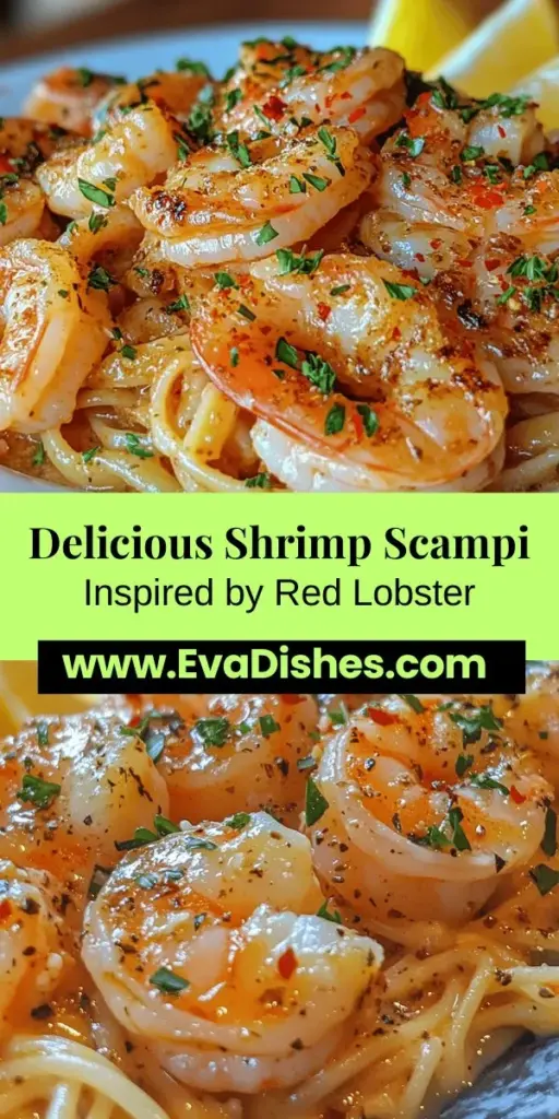 Indulge in the rich flavors of Red Lobster Inspired Shrimp Scampi Delight right in your home! This easy recipe features succulent shrimp in a luscious garlic and butter sauce served over al dente pasta, making it perfect for cozy dinners or entertaining guests. With fresh ingredients and quick prep, you'll recreate a restaurant-quality experience. Dive into this culinary adventure and savor the deliciousness. #ShrimpScampi #SeafoodLovers #HomeCooking #DinnerIdeas #RecipeInspiration