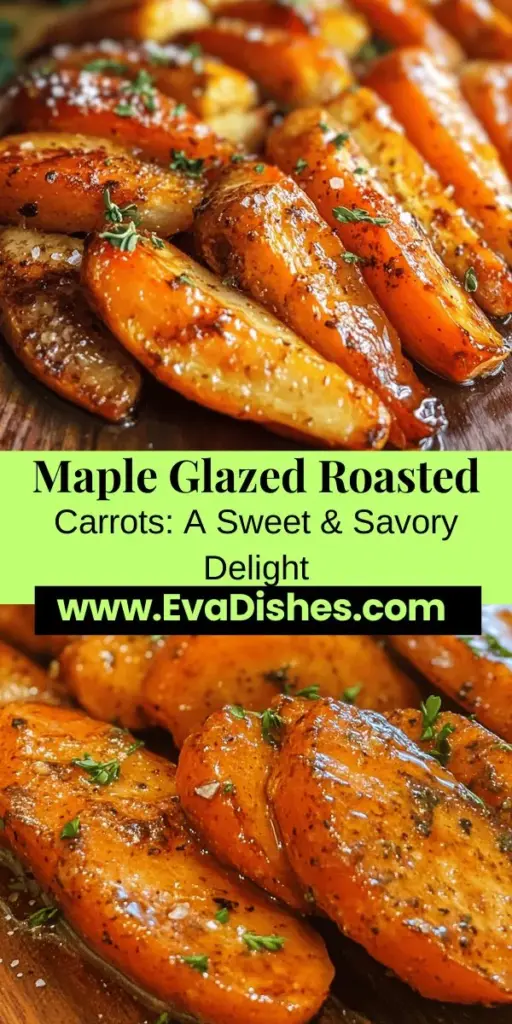 Discover the delightful flavors of Sweet and Savory Maple Glazed Roasted Carrots, a perfect side dish for any occasion. This recipe combines the natural sweetness of pure maple syrup with fresh herbs for a mouthwatering experience. With simple ingredients like olive oil and thyme, these roasted carrots not only look beautiful but are packed with nutrients. Easy to prepare, they complement a variety of main dishes, making them a fantastic addition to your meals. Enjoy the balanced taste of sweet and savory flavors that will impress your family and friends.