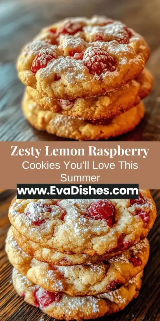 Embrace the taste of summer with these Zesty Lemon Raspberry Bliss Cookies! Bursting with refreshing lemon and sweet-tart raspberries, these cookies are perfect for any gathering or a cozy treat at home. With fresh ingredients and easy-to-follow instructions, you’ll achieve the ideal balance of flavor and texture. Dust with powdered sugar for a delightful presentation. Bake, share, and indulge! #LemonRaspberryCookies #Baking #Desserts #SummerTreats #CookieRecipe #Yummy