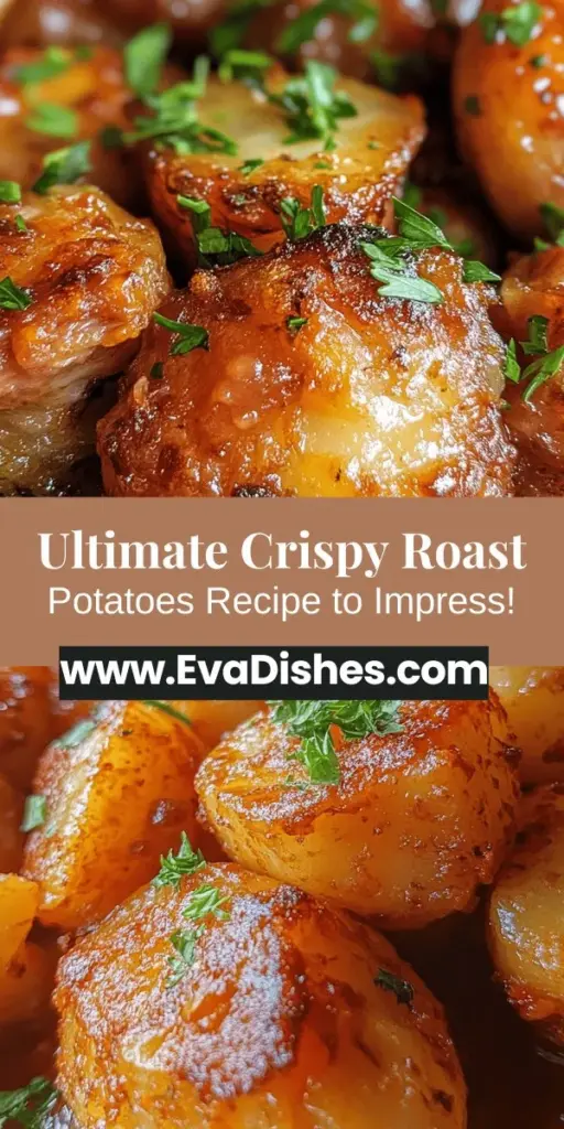 Discover the secret to the best crispy roast potatoes ever! This simple recipe uses baby Yukon Gold potatoes to create a perfect contrast of a crispy exterior and fluffy interior. With just the right blend of olive oil, unsalted butter, and flavorful seasonings like garlic and rosemary, you'll elevate your meals effortlessly. Ideal for any occasion, these roast potatoes are sure to be a hit! Try them today! #CrispyRoastPotatoes #ComfortFood #YukonGold #Recipe #CookingTips #Foodie #SideDish #Roasting