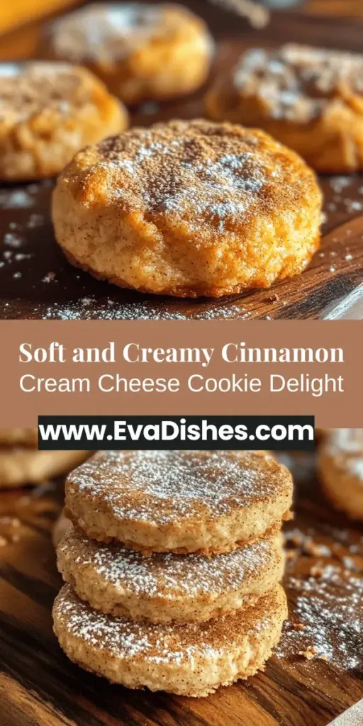 Indulge in the delightful flavors of irresistibly soft cinnamon cream cheese cookies! This easy recipe combines rich cream cheese with warm cinnamon, creating a melt-in-your-mouth treat perfect for any occasion. Enjoy a comforting aroma as you bake, and savor every bite of these luscious cookies. Perfect for family gatherings or a sweet treat at home. Try this recipe today and elevate your cookie game! #CinnamonCookies #CreamCheese #Baking #Recipe #Dessert #CookieLove #HomemadeDelights