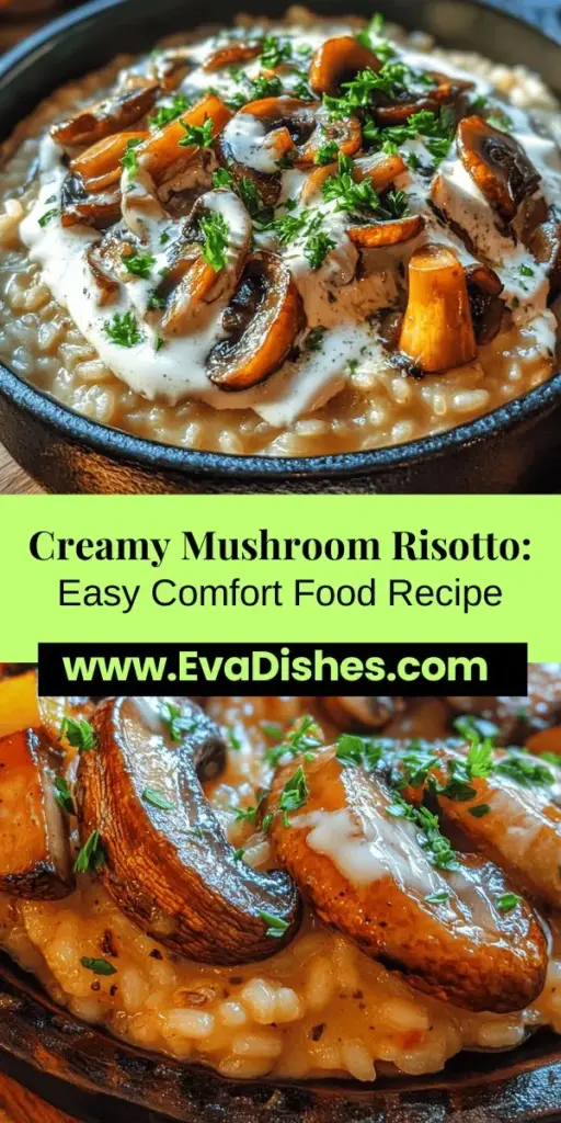 Discover the art of making a simple creamy mushroom risotto that combines comfort and elegance in every bite. This classic Italian dish features high-quality Arborio rice, sautéed mushrooms, and a rich broth, creating a velvety texture without excessive cream. Perfect for any occasion, this risotto is easy to prepare and packed with flavorful ingredients like white wine, fresh herbs, and Parmesan cheese. Dive into the delightful world of risotto and impress your taste buds!