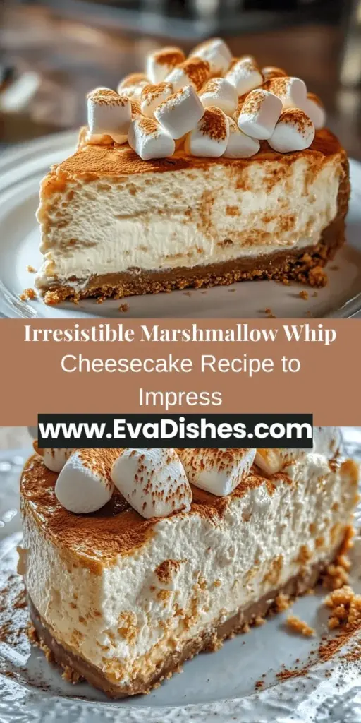 Indulge in the decadent delight of Marshmallow Whip Cheesecake! This dessert combines a rich cream cheese filling with a fluffy marshmallow topping, all resting on a crunchy graham cracker crust. Perfect for any occasion, this cheesecake is as stunning as it is delicious. With its creamy texture and refreshing hint of lemon, every bite is a delightful experience. Learn how to whip up this showstopper and impress your guests at your next gathering. Enjoy each sweet moment!