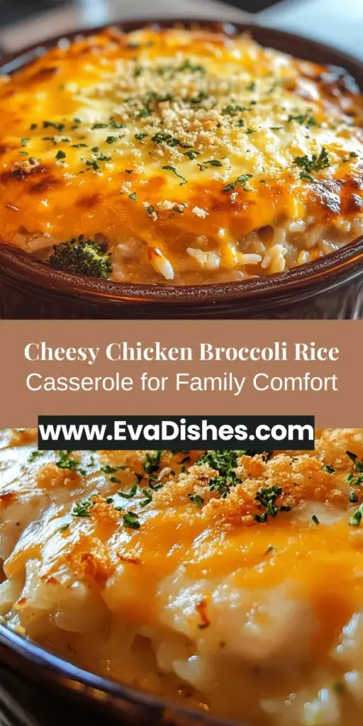 Discover the ultimate comfort food with our Cheesy Delight Chicken Broccoli Rice Casserole! This hearty dish combines tender chicken, vibrant broccoli, and gooey cheeses for a meal that's perfect for family gatherings or busy weeknights. Easy to prepare and absolutely delicious, this casserole is sure to become a staple in your home. Ready for a delightful dining experience? Check out the recipe and savor the flavors! #Casserole #ComfortFood #FamilyDinner #ChickenRecipes #EasyRecipes #MealPrep #CheesyGoodness