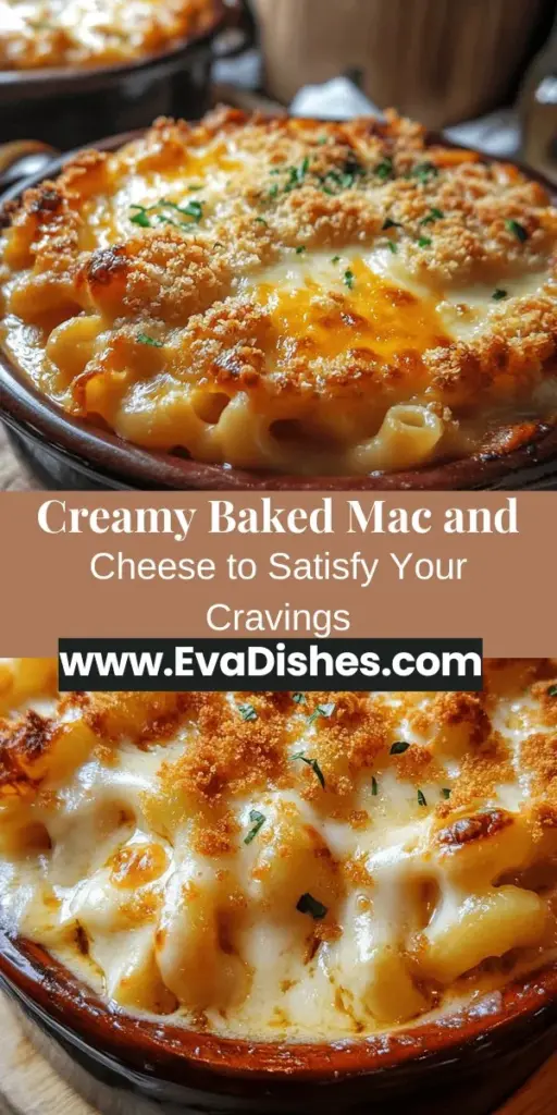 Discover the ultimate comfort food with this classic baked mac and cheese recipe! Indulge in creamy, cheesy goodness that combines perfectly cooked elbow macaroni with a velvety cheese sauce. This dish is sure to bring warmth to your family gatherings and cozy nights in. It's easy to prepare and can be customized with your favorite toppings. Perfect for any occasion! #MacandCheese #ComfortFood #Recipe #HomeCooking #CheesyGoodness #Foodie #DinnerIdeas