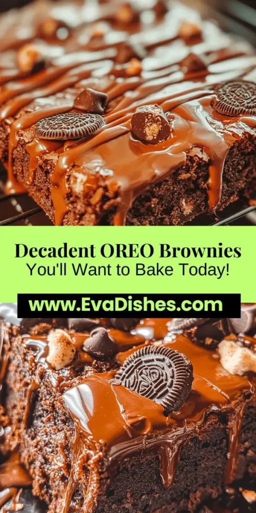 Discover the ultimate dessert with these Indulgent Rich Chocolate OREO Brownies! Combining a fudgy chocolate base with crunchy OREO cookies, these brownies are perfect for any occasion, from casual gatherings to special celebrations. With easy preparation steps and tips for the best results, you'll impress everyone with this delightful treat. Bake up happiness today! #Brownies #OREO #DessertLovers #ChocolateDelight #BakingFromScratch #SweetTooth