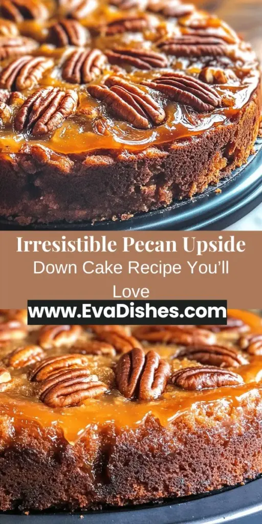 Indulge in the irresistible flavors of Easy Pecan Upside Down Cake with Caramelized Topping! This delightful dessert features a rich, gooey topping of caramelized pecans atop a fluffy cake, creating a perfect balance of textures and sweetness. Ideal for any occasion, this simple-to-follow recipe ensures that both novice and experienced bakers can impress family and friends with a stunning treat. Try it today! #PecanCake #UpsideDownCake #BakingDelight #DessertRecipes #SweetTreats #HomeBaking