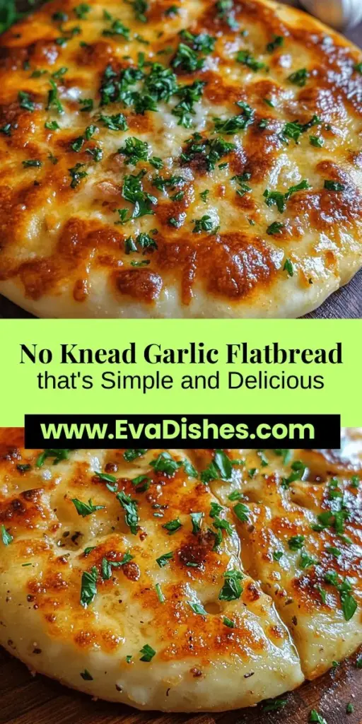 Discover the magic of No Knead Garlic Flatbread! This simple yet flavorful recipe combines the ease of no-knead baking with the aromatic goodness of garlic and herbs. Perfect as a side, snack, or base for pizzas, this flatbread is sure to impress. With minimal effort and maximum taste, you'll enjoy the satisfaction of homemade bread without the hassle. Bake up some deliciousness today! #NoKneadBread #GarlicFlatbread #BakingMadeEasy #HomemadeBread #FoodieFavorites