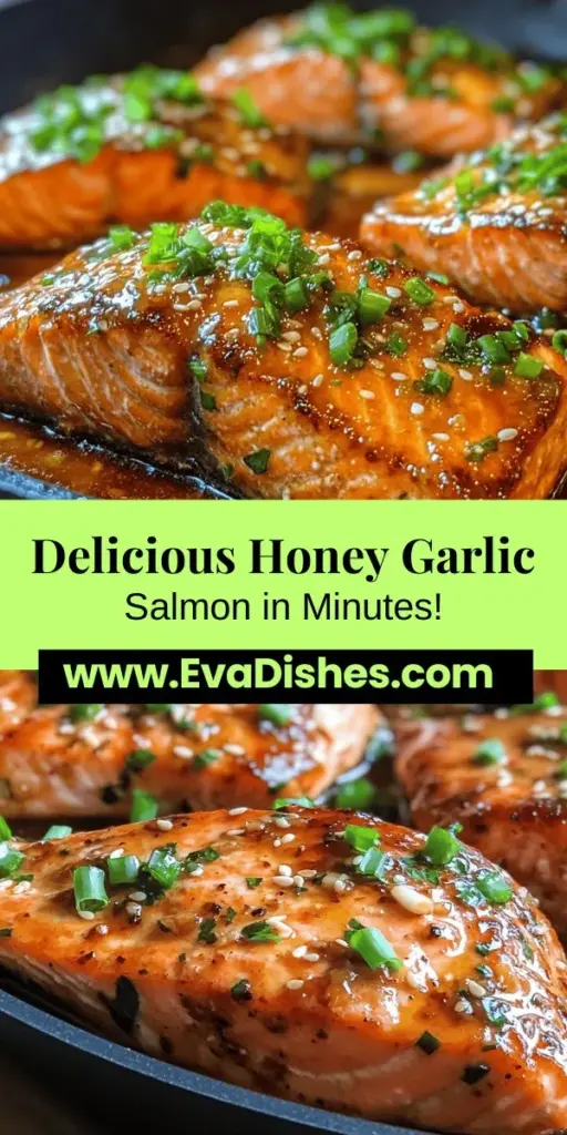 Discover the mouthwatering flavors of Honey Garlic Salmon, a dish that perfectly blends a sweet and savory glaze with the rich taste of salmon. This easy-to-make recipe is not only delicious but also packed with health benefits, thanks to salmon's high omega-3 fatty acids and nutrient profile. With ingredients like honey, garlic, soy sauce, and a touch of lemon, this meal is perfect for weeknights or special occasions. Elevate your dining experience with this flavorful salmon dish!