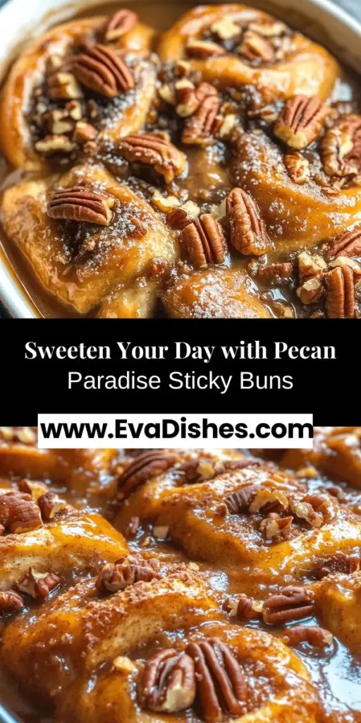 Indulge in the deliciousness of Pecan Paradise Sticky Buns, the perfect treat for any occasion! These gooey, buttery buns combine flaky dough with a rich pecan topping, making them a delightful breakfast or dessert option. Easy to prepare, this recipe ensures you’ll have a crowd-pleaser without spending hours in the kitchen. Enjoy these sweet treats warm or at room temperature! #PecanStickyBuns #BakingRecipes #HomemadeTreats #BrunchBaking #ComfortFood