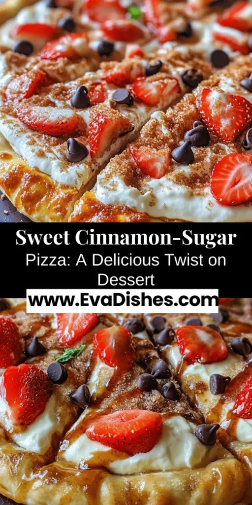 Indulge in the sweet delight of Cinnamon-Sugar Pizza with Crescent Rolls, a fun dessert that's perfect for any occasion! This easy-to-make treat features flaky crescent dough topped with warm cinnamon-sugar and creamy frosting. Customize it with fruits, nuts, or chocolate for a unique twist. Ideal for family gatherings or simply satisfying your sweet tooth, it's sure to impress everyone! #DessertPizza #CinnamonSugar #CrescentRolls #EasyRecipes #YummyTreats #BakingFun