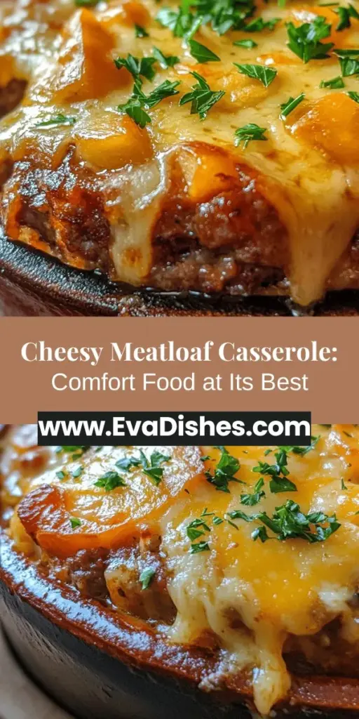 Looking for a comforting meal that the whole family will love? Try this Cheesy Loaded Meatloaf Casserole with Vegetables! It's a delicious twist on classic meatloaf, packed with savory ground beef or turkey, gooey melted cheese, and colorful veggies for a nutritious boost. Perfect for busy weeknights or family gatherings, this one-dish wonder is sure to impress. Get the recipe today! #MeatloafCasserole #ComfortFood #FamilyRecipes #EasyDinner #CheesyGoodness #HealthyEating