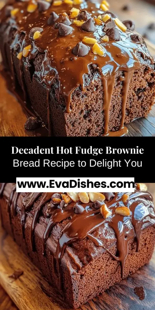 Indulge in the ultimate chocolate delight with this Hot Fudge Brownie Bread recipe! Combining the rich fudginess of brownies with the soft texture of freshly baked bread, each slice offers a decadent treat that's perfect for breakfast, dessert, or any time you crave something sweet. Customize it with nuts or chocolate chips for an extra touch. Your kitchen will smell heavenly, and your loved ones will be begging for more! #baking #chocolate #dessert #bread #hotfudge #homemade #yum