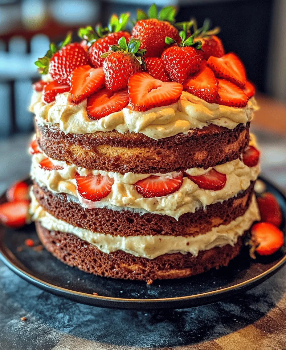 Layered cakes have an undeniable charm that makes them a staple for special occasions, celebrations, and family gatherings. Their towering presence, adorned with luscious frosting and vibrant fruits, captivates not only the eyes but also the taste buds. Among the variety of layered cakes, the strawberry layered cake stands out as a favorite for many, thanks to its delightful combination of fresh strawberries and creamy frosting. This particular recipe for the best strawberry layered cake elevates this classic dessert with a rich cream cheese frosting that perfectly complements the fruity flavors, making it a must-try for any aspiring baker.