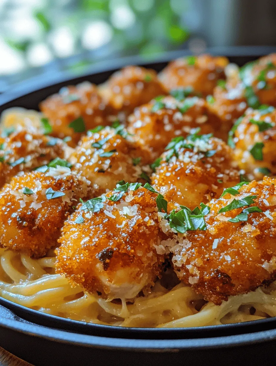 When it comes to comforting, satisfying meals that please the entire family, few dishes rival the delightful combination of Garlic Parmesan Chicken Bites and Creamy Pasta. This recipe transforms simple ingredients into a mouthwatering experience, perfect for family dinners, gatherings, or a comforting weeknight meal. The crispy, savory chicken bites, coated in a delicious garlic Parmesan crust, marry perfectly with a rich and creamy pasta, creating an indulgent culinary experience that is sure to impress.