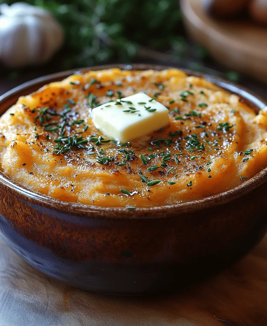 When it comes to comfort food, few dishes can compete with a bowl of creamy mashed sweet potatoes. This recipe for Creamy Garlic Mashed Sweet Potatoes not only satisfies your cravings but also elevates a classic dish with the rich, aromatic flavor of garlic. Ideal for everything from holiday feasts to weeknight dinners, this dish is a celebration of taste and nutrition. The velvety texture and unique sweetness of the potatoes, combined with the savory undertones of garlic, make this a standout side dish that complements a wide array of main courses.