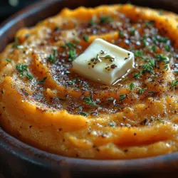 When it comes to comfort food, few dishes can compete with a bowl of creamy mashed sweet potatoes. This recipe for Creamy Garlic Mashed Sweet Potatoes not only satisfies your cravings but also elevates a classic dish with the rich, aromatic flavor of garlic. Ideal for everything from holiday feasts to weeknight dinners, this dish is a celebration of taste and nutrition. The velvety texture and unique sweetness of the potatoes, combined with the savory undertones of garlic, make this a standout side dish that complements a wide array of main courses.